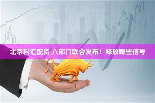 北京科汇配资 八部门联合发布！释放哪些信号
