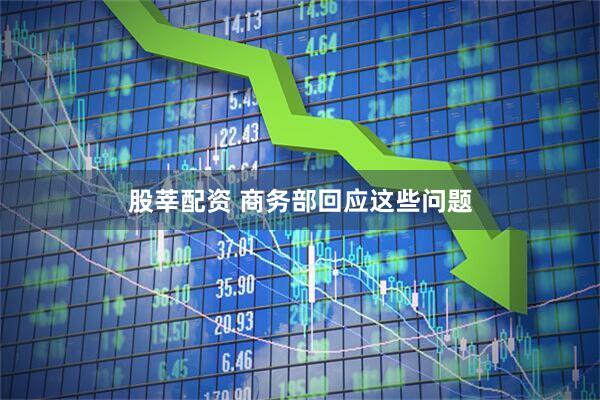 股莘配资 商务部回应这些问题