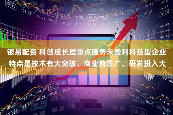 银易配资 科创成长层重点服务未盈利科技型企业 特点是技术有大突破、商业前景广、研发投入大
