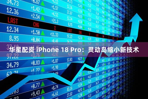 华星配资 iPhone 18 Pro：灵动岛缩小新技术